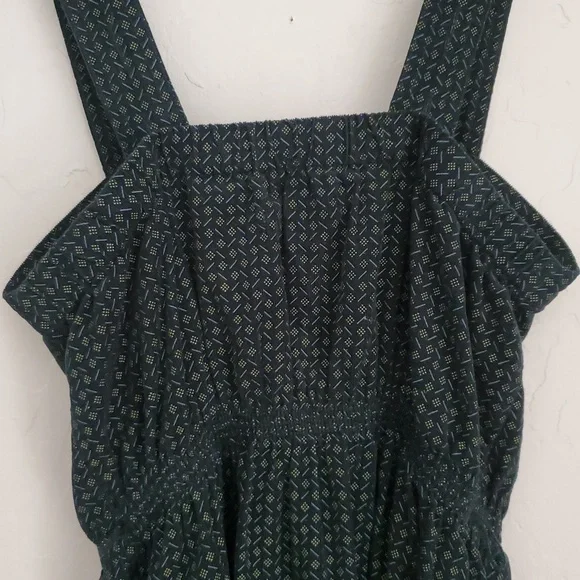Urban Outfitters Green Pattern Corduroy Midi Dress XS - Picture 8 of 10